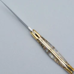 Laguiole en Aubrac Classic Zakmes Gold Glitter Brass 12 cm
