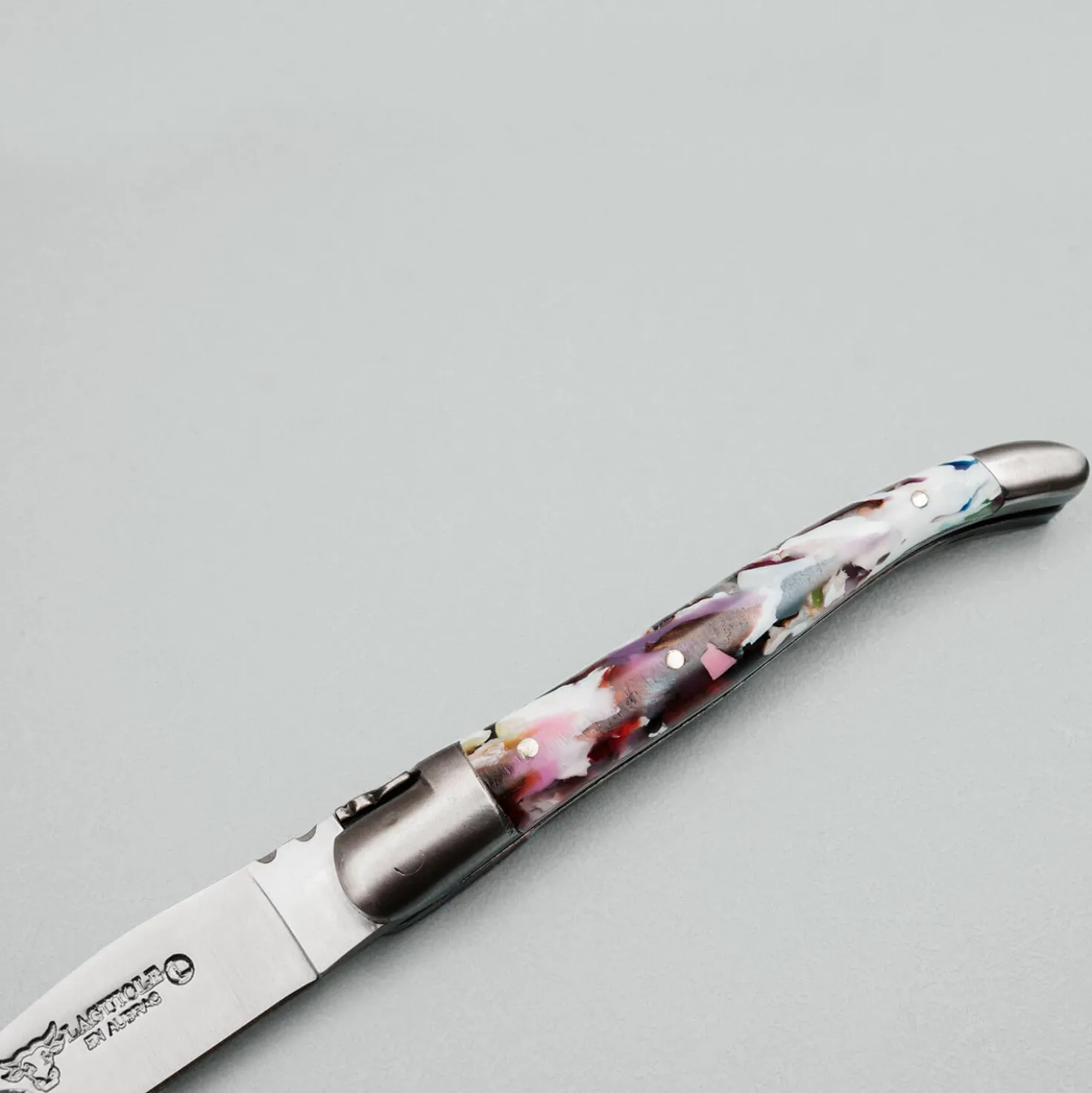 Laguiole en Aubrac Classic Zakmes Arlequin Brosse 10 cm