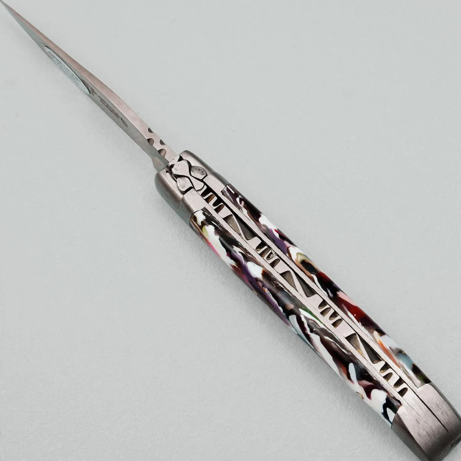 Laguiole en Aubrac Classic Zakmes Arlequin Brosse 10 cm