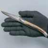 Laguiole en Aubrac Damast Zakmes Hoorn 12 cm