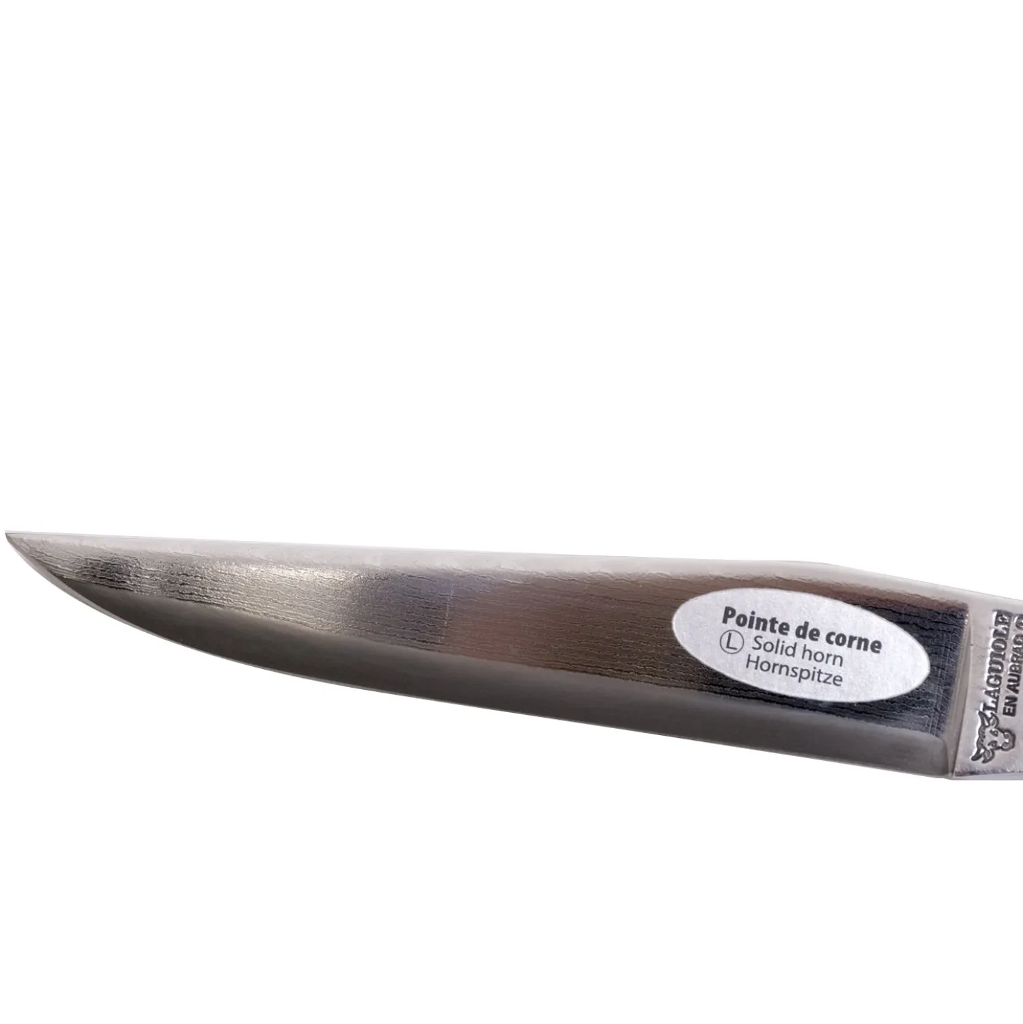 Laguiole en Aubrac Damast Zakmes Hoorn 12 cm