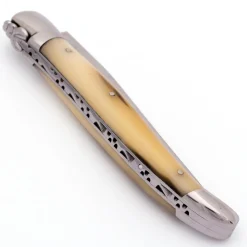 Laguiole en Aubrac Damast Zakmes Hoorn 12 cm