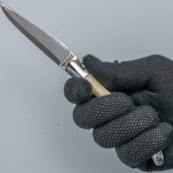 Laguiole en Aubrac Damast Zakmes Hoorn 12 cm