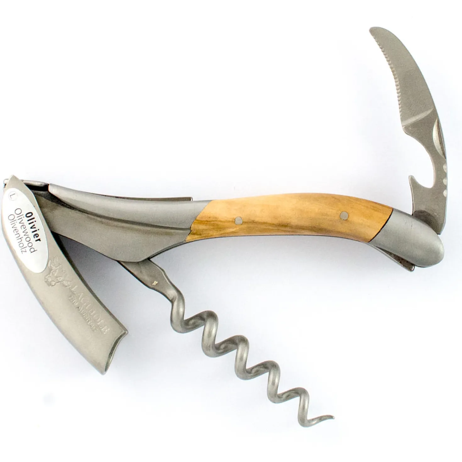 Laguiole en Aubrac Kelnersmes Olijfhout
