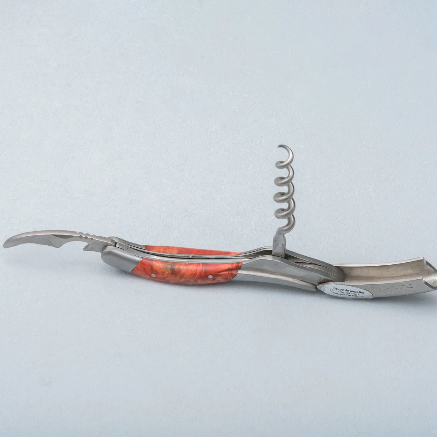 Laguiole en Aubrac Kelnersmes Red Poplar Burl