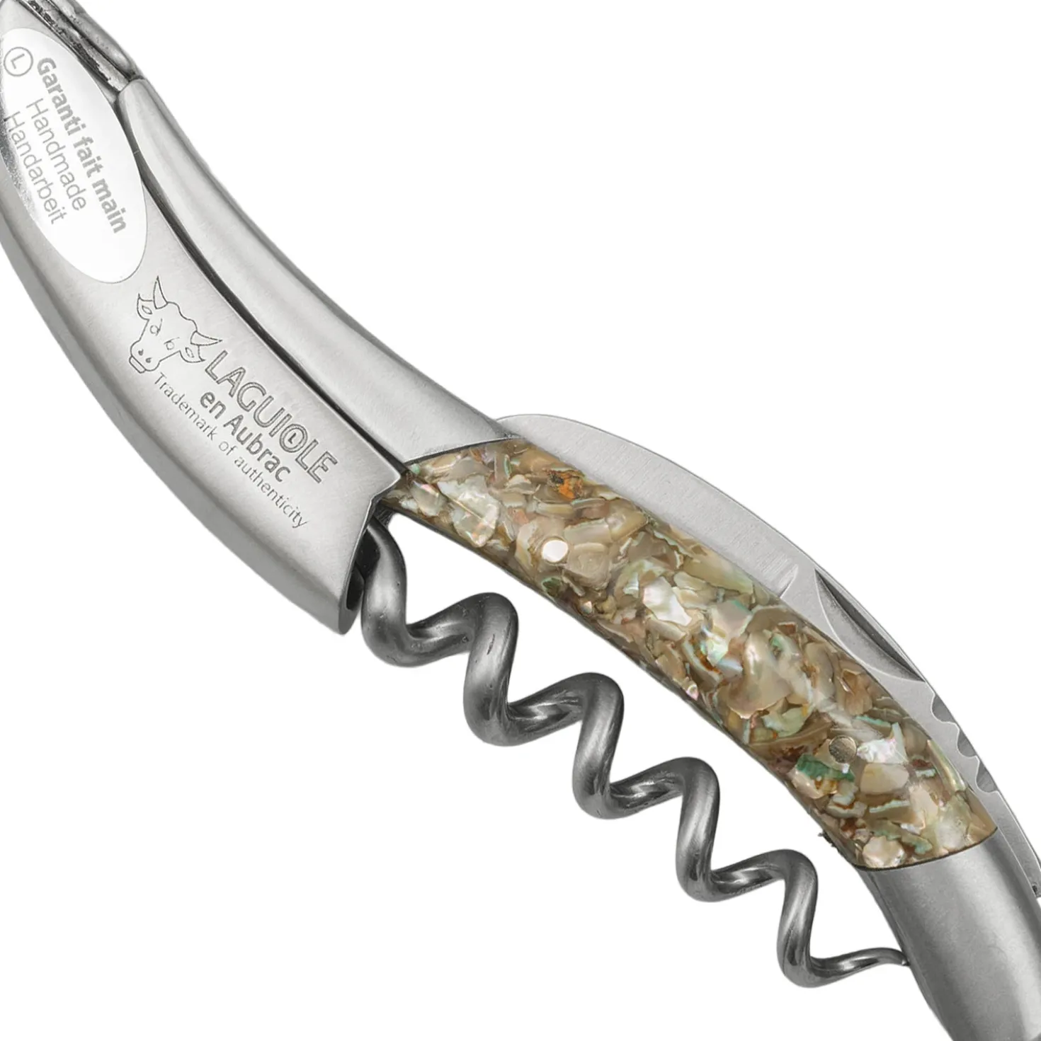 Laguiole en Aubrac Kelnersmes Parelmoer