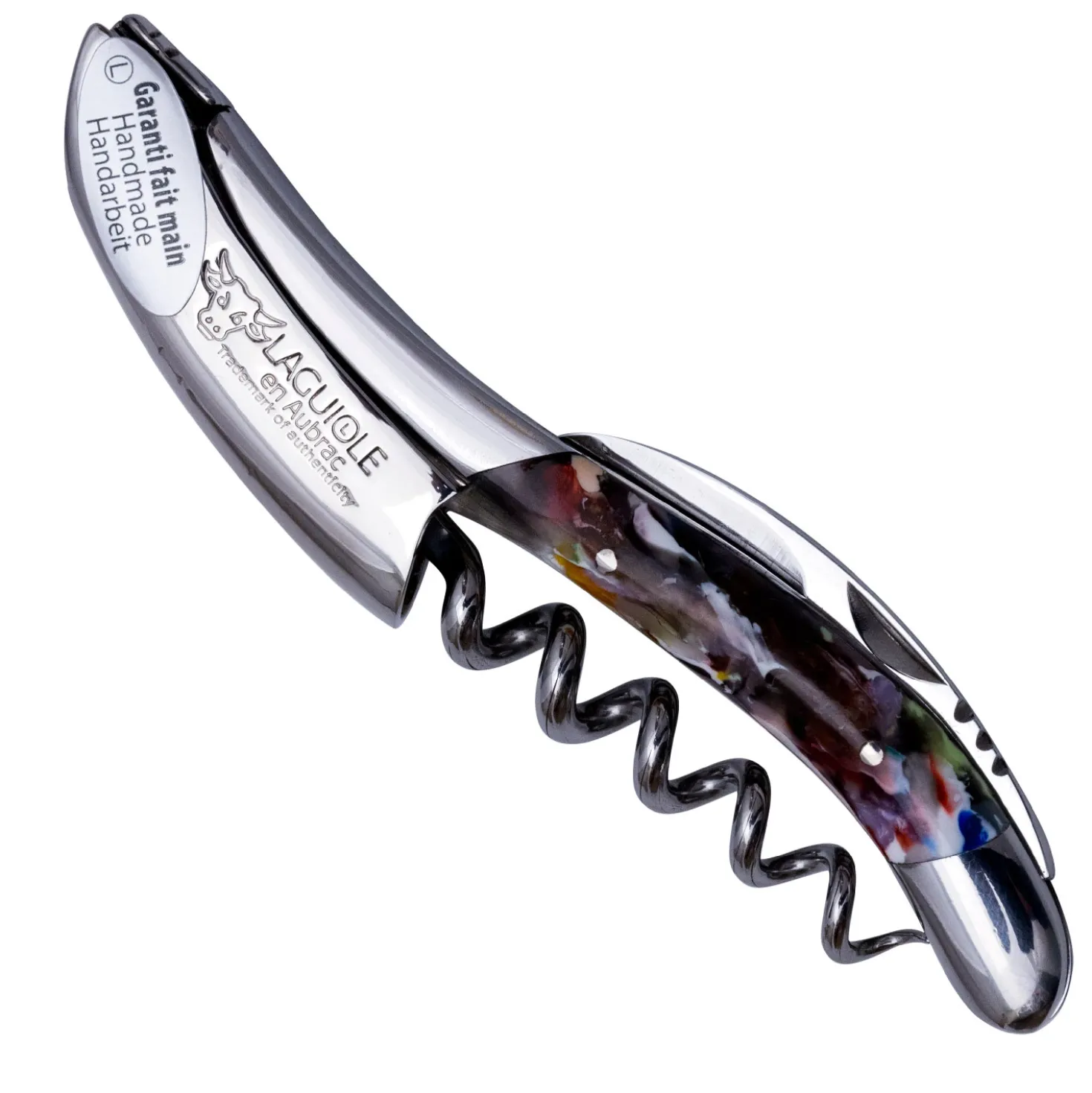 Laguiole en Aubrac Kelnersmes Arlequin Brosse
