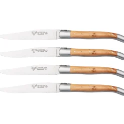 Laguiole en Aubrac Steakmessenset Olijf 4 delig