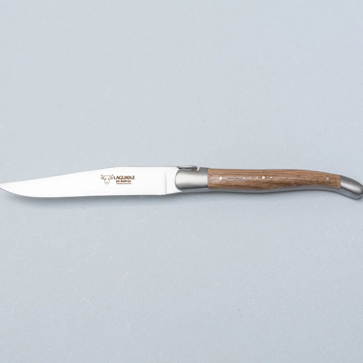 Laguiole en Aubrac Steakmessenset Walnoot 4 delig