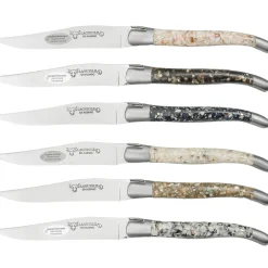 Laguiole en Aubrac Steakmessenset Mossel & Oester 6 delig