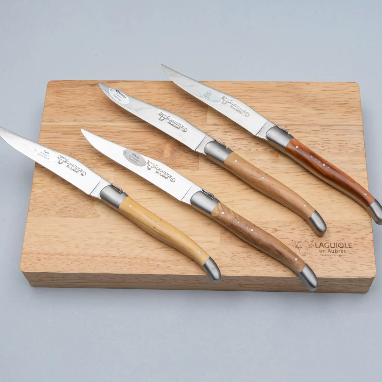 Laguiole en Aubrac Steakmessenset Mix 4 delig