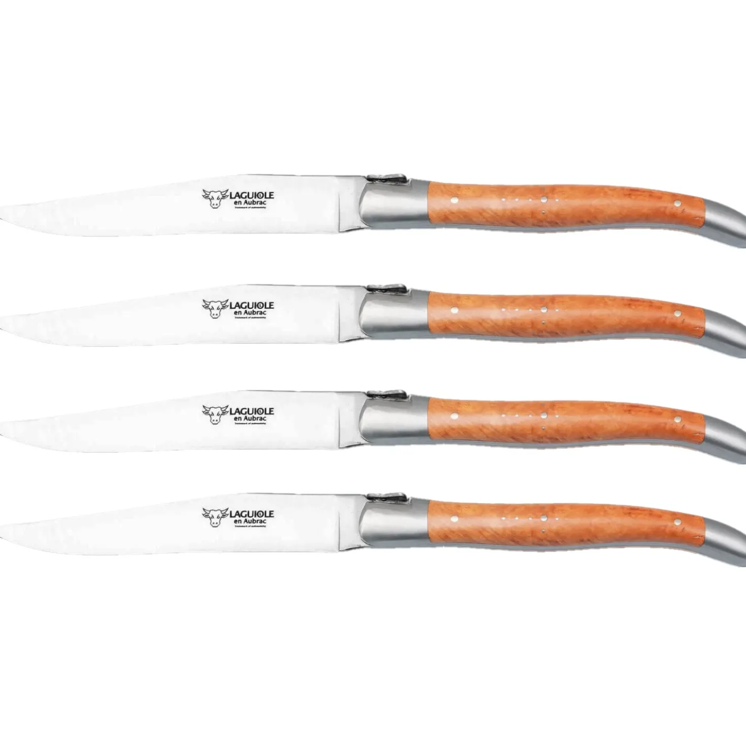 Laguiole en Aubrac Steakmessenset Bruyère 4 delig