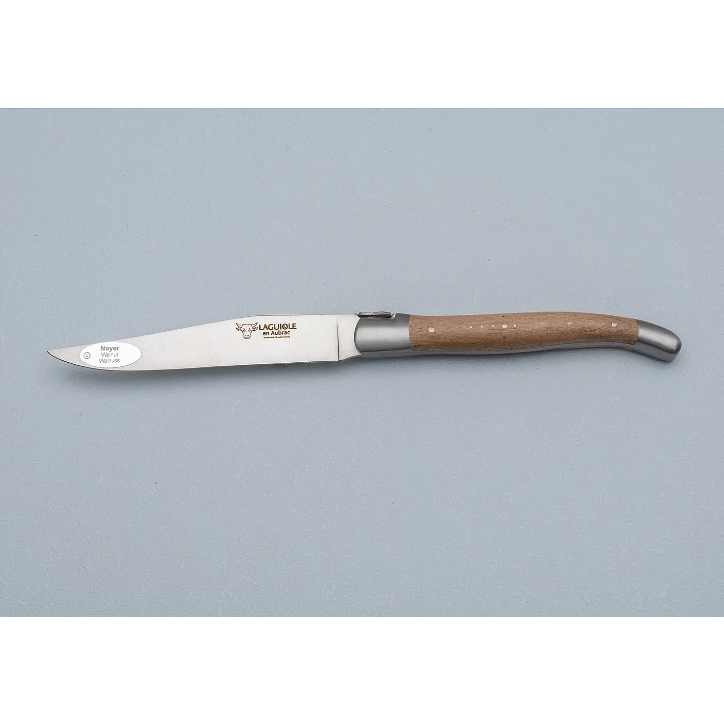 Laguiole en Aubrac Steakmessen en vorkenset Walnoot 4 delig