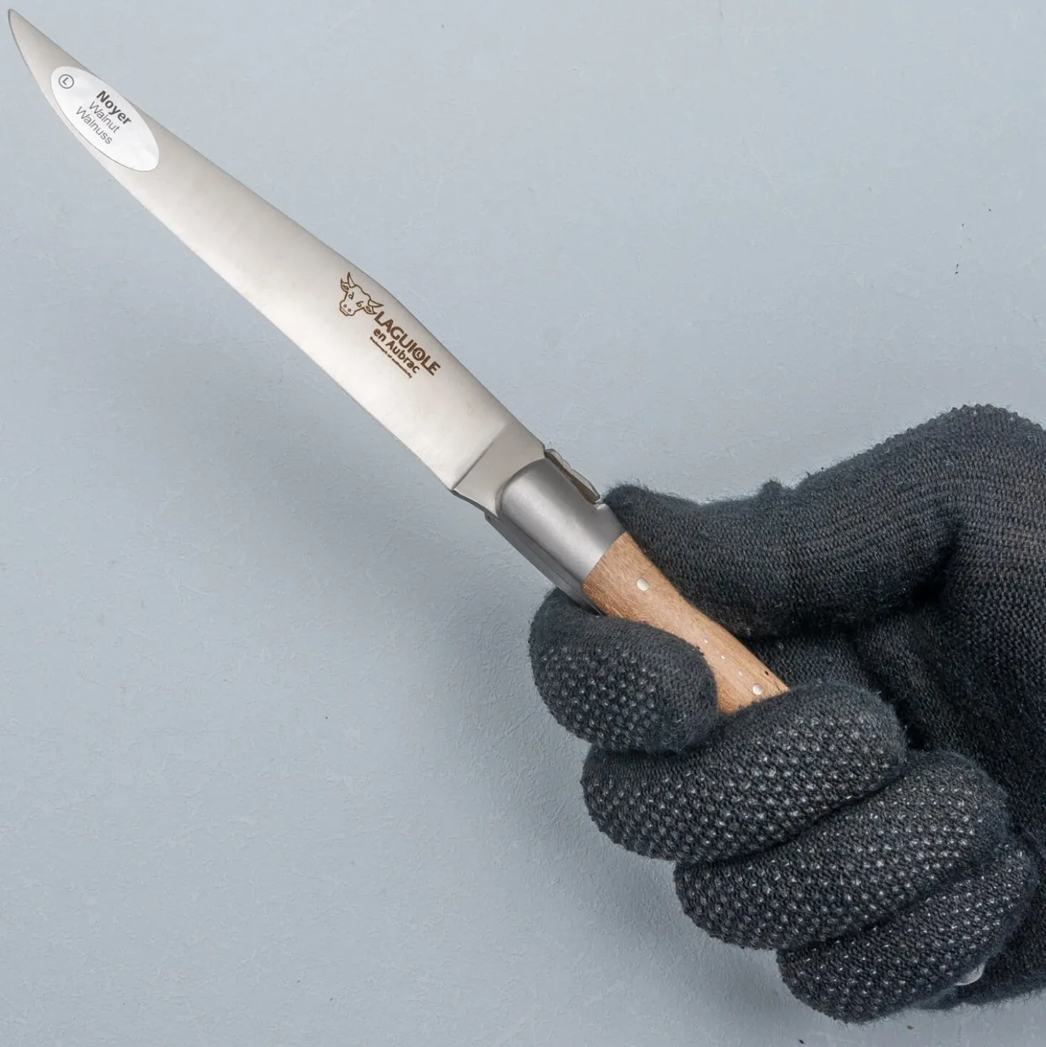 Laguiole en Aubrac Steakmessen en vorkenset Walnoot 4 delig