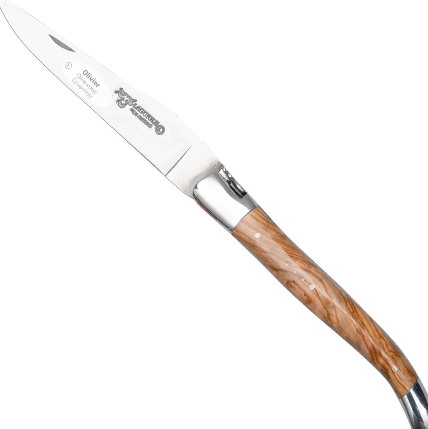 Laguiole en Aubrac Zakmes Double Plated Olive Burl 12 cm