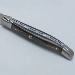 Laguiole en Aubrac Zakmes Ebony Mosaic Blue 12 cm