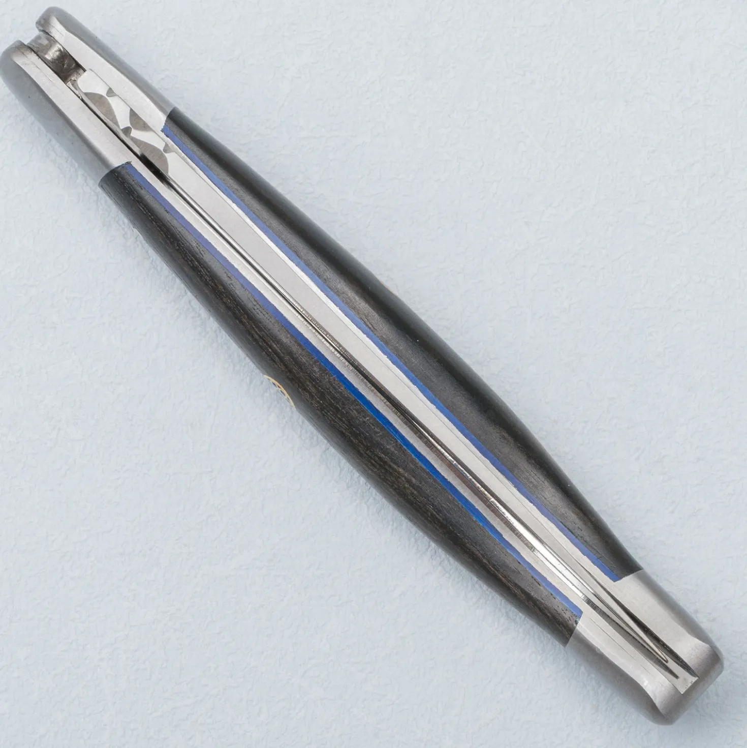 Laguiole en Aubrac Zakmes Ebony Mosaic Blue 12 cm