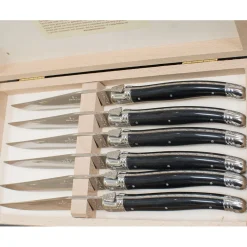 Laguiole Steakmessen Jean Dubost Zwart
