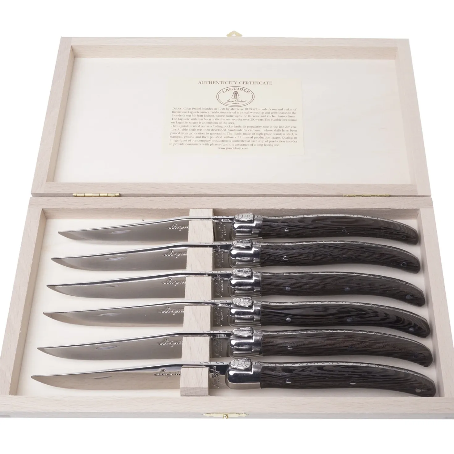 Laguiole Steakmessen Jean Dubost Wenge