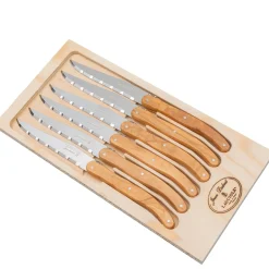 Laguiole Steakmessen Jean Dubost Olijfhout 6 delig