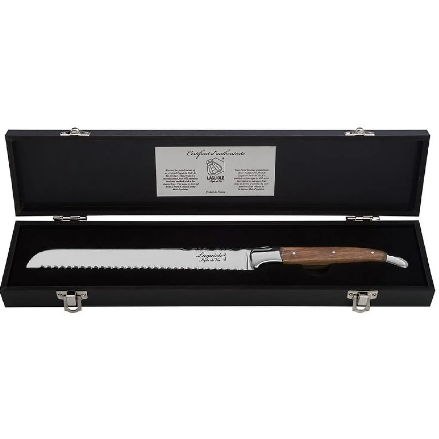 Laguiole Style de Vie Broodmes Olijfhout 20 cm