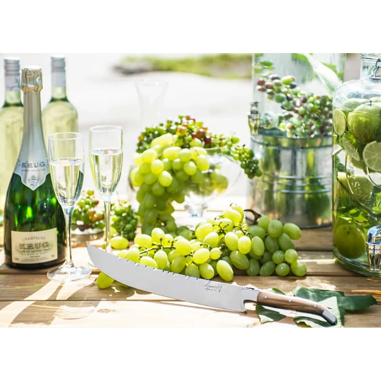 Laguiole Style de Vie Champagnesabel Olijfhout