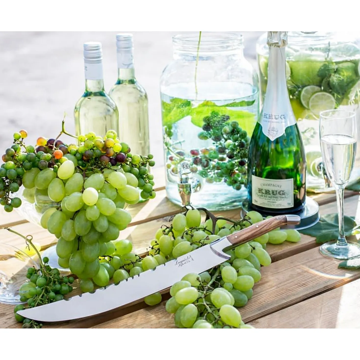 Laguiole Style de Vie Champagnesabel Olijfhout