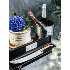 Laguiole Style de Vie Champagnesabel + Kelnersmes Olijfhout