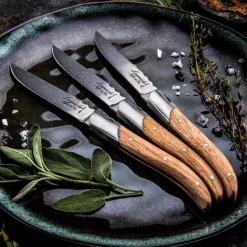 Laguiole Style de Vie Luxury Line Steakmessen & Vorkenset Eikenhout (12 stuks)