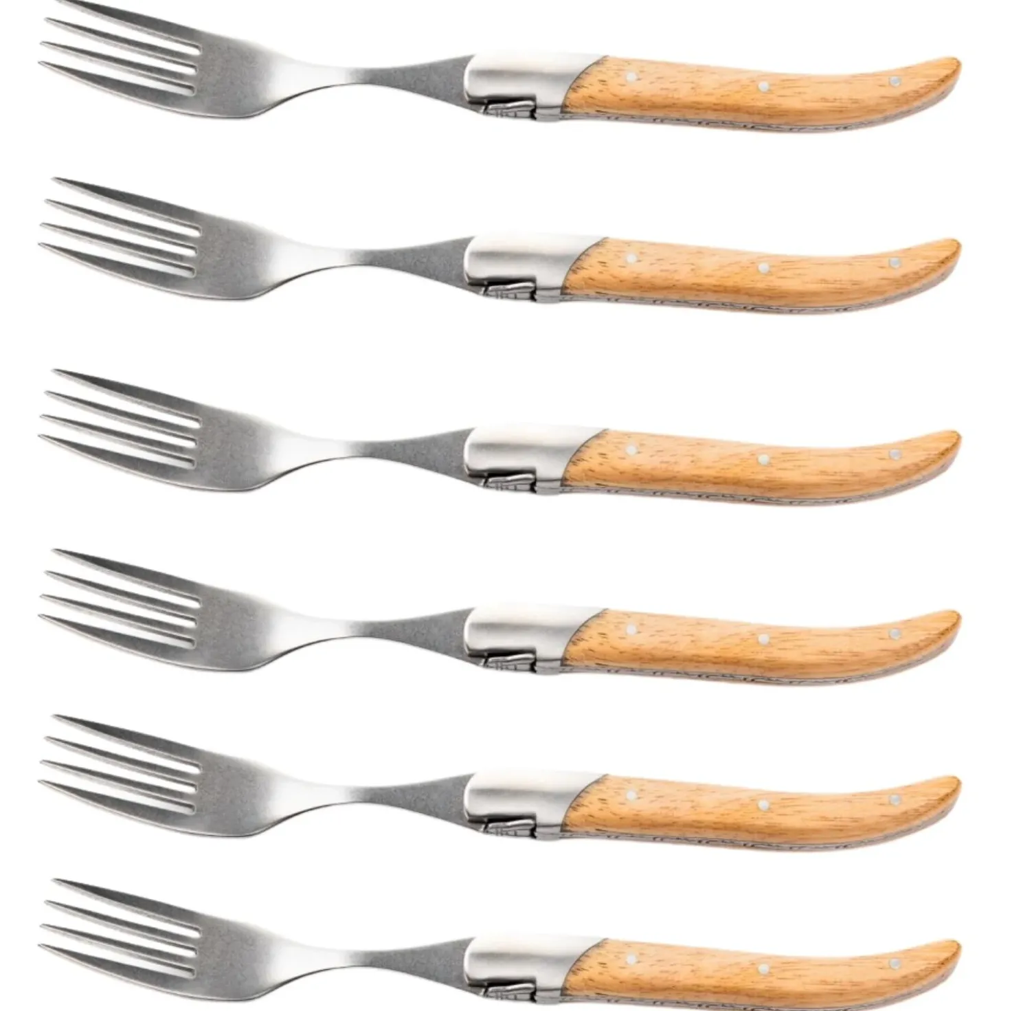 Laguiole Style de Vie Luxury Line Vorkenset Eikenhout (6 stuks)