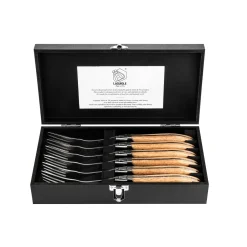 Laguiole Style de Vie Luxury Line Vorkenset Eikenhout (6 stuks)
