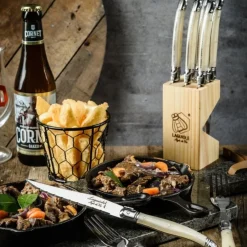 Laguiole Style de Vie Premium Line Steakmessen Parelmoer (6 stuks)