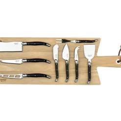 Laguiole Style de Vie Serveerplank met 8 Kaasmessen