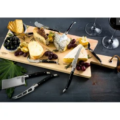 Laguiole Style de Vie Serveerplank met 8 Kaasmessen