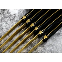Laguiole Style de Vie Steakmessen Prestige Line Gold Stonewash
