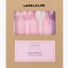 Lepelclub Glazen Hart Strikjes (4 stuks)