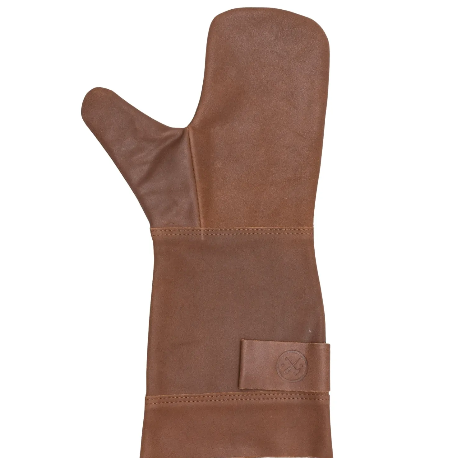 Leren BBQ Ovenhandwant Bruin