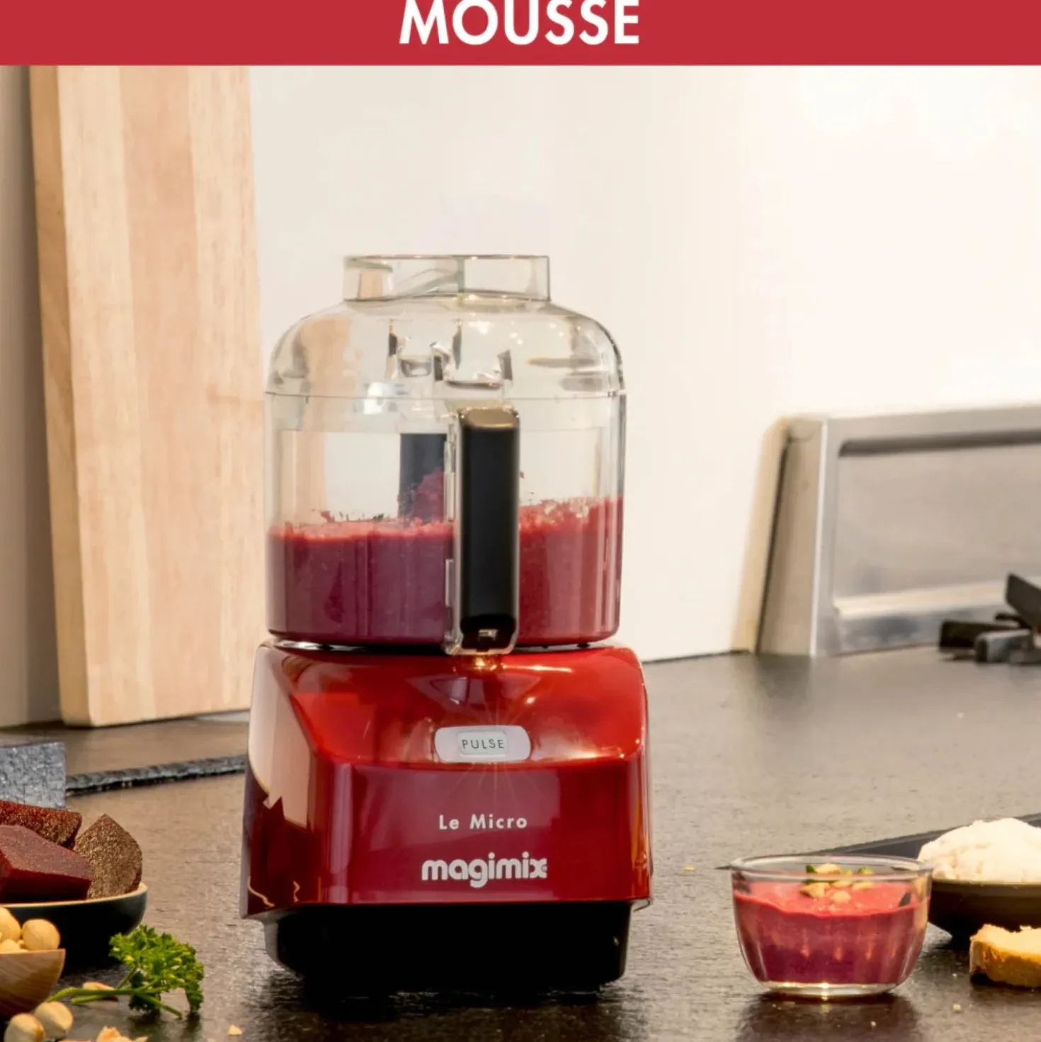Magimix Le Micro Hakker Rood