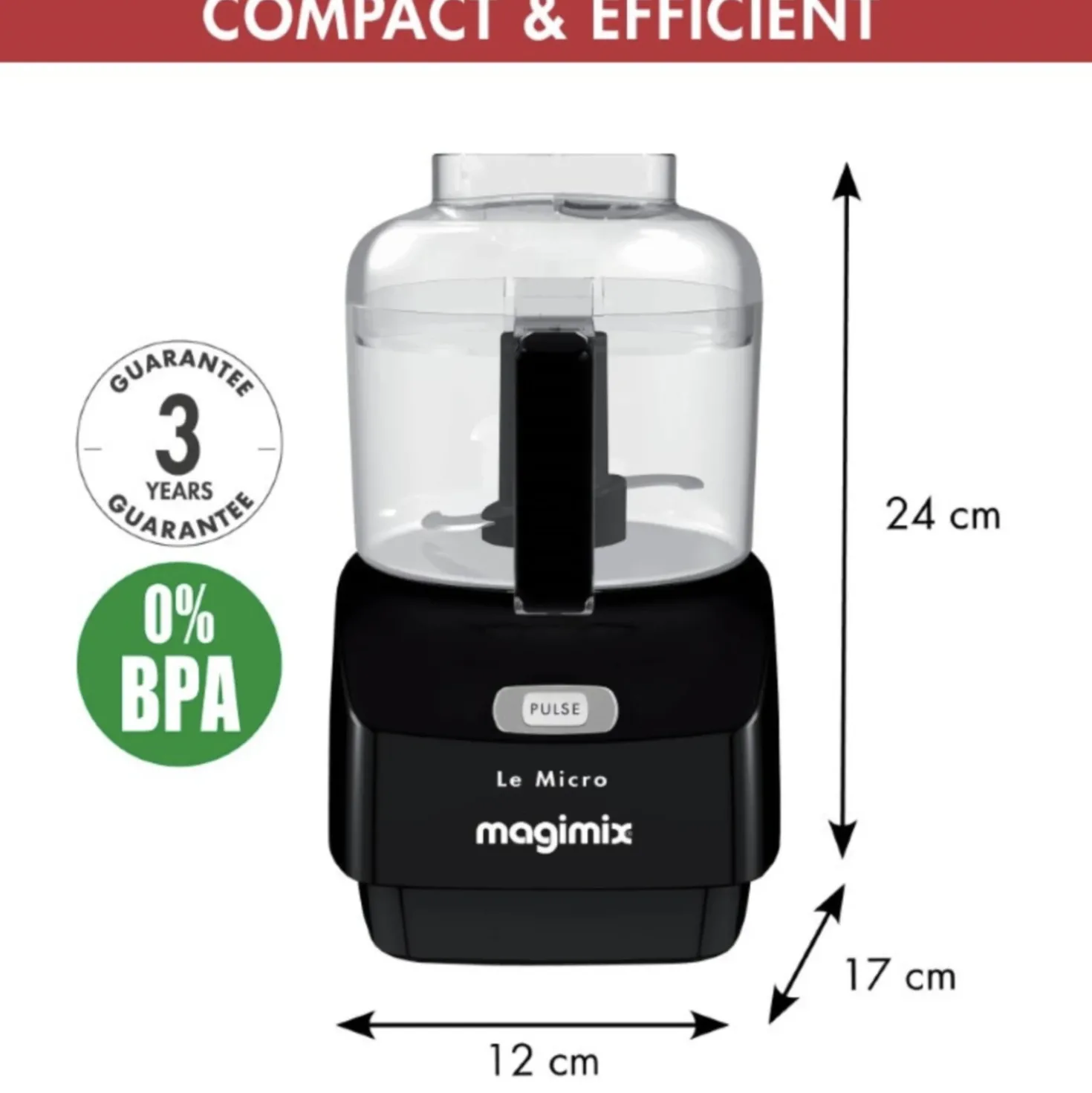 Magimix Le Micro Hakker Zwart