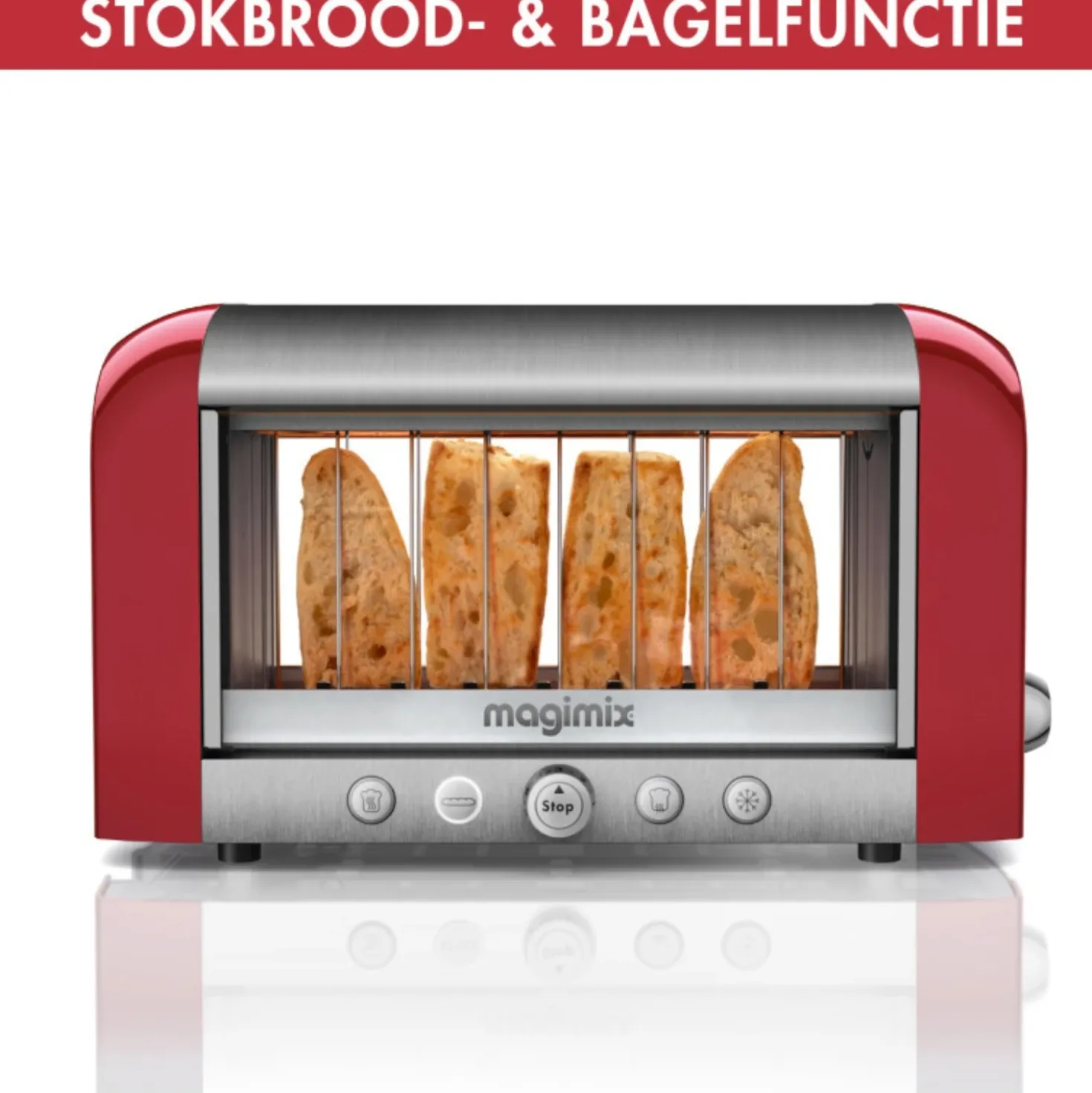Magimix Vision Broodrooster Rood