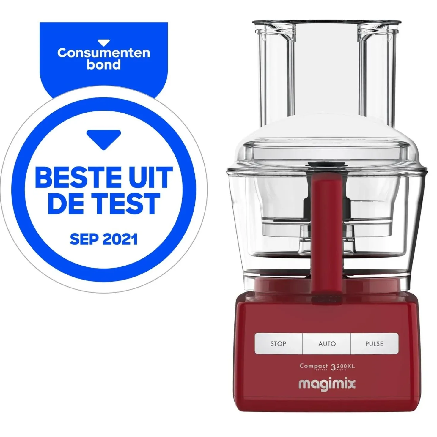 Magimix 3200 XL Compact Foodprocessor Rood