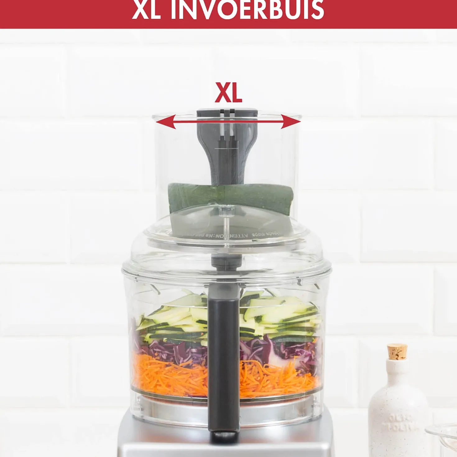 Magimix 3200 XL Compact Foodprocessor Rood