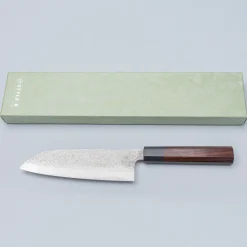 Makoto Kurosaki VG10W Damast Rosewood Santoku 17 cm