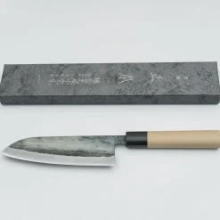 Masamoto KK Shirogami #2 Kurouchi Santoku 17 cm