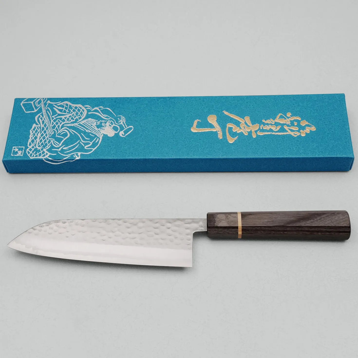Masutani VG-1 Pakka Gray Ring Santoku 17 cm