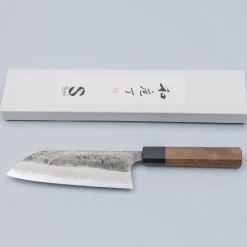 Matsubara Aogami #2 Nashiji Black Santoku 16.5 cm