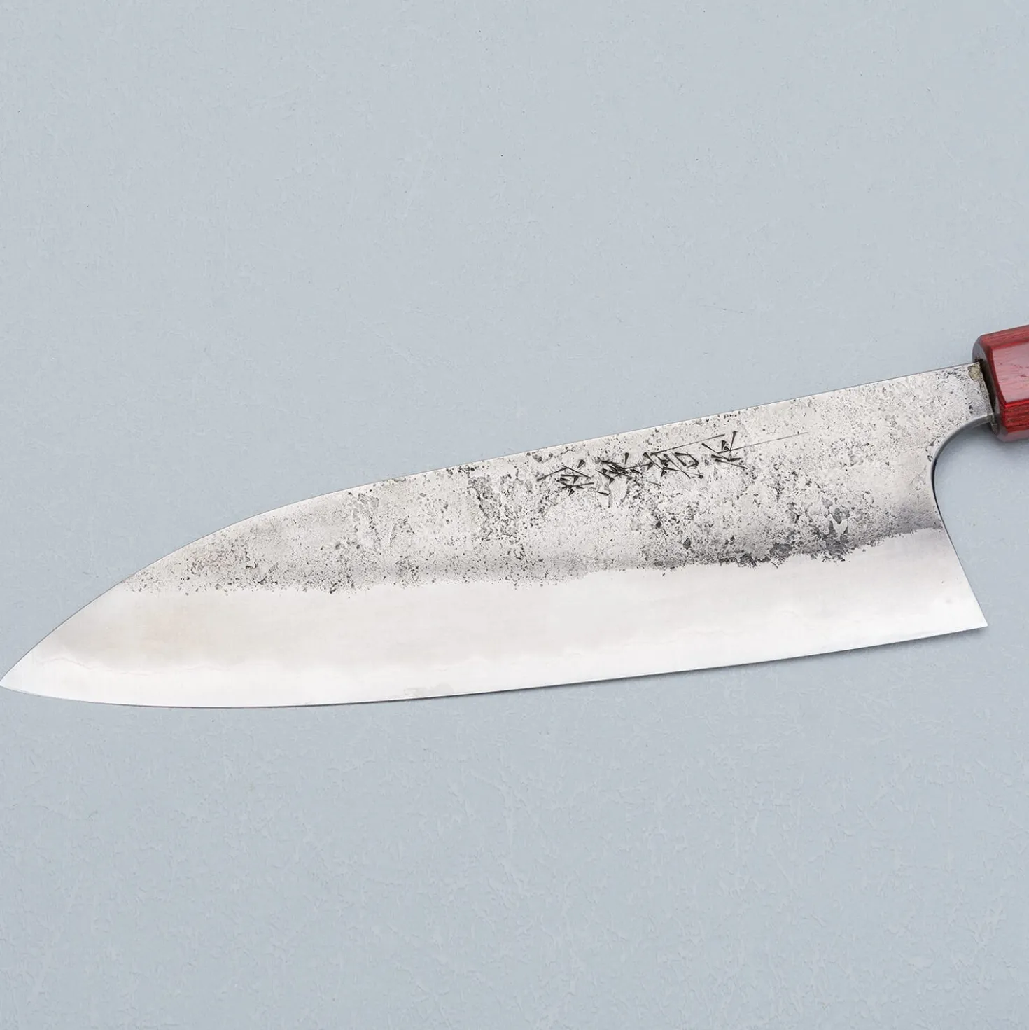 Matsubara Aogami #2 Nashiji Red Gyuto 21 cm
