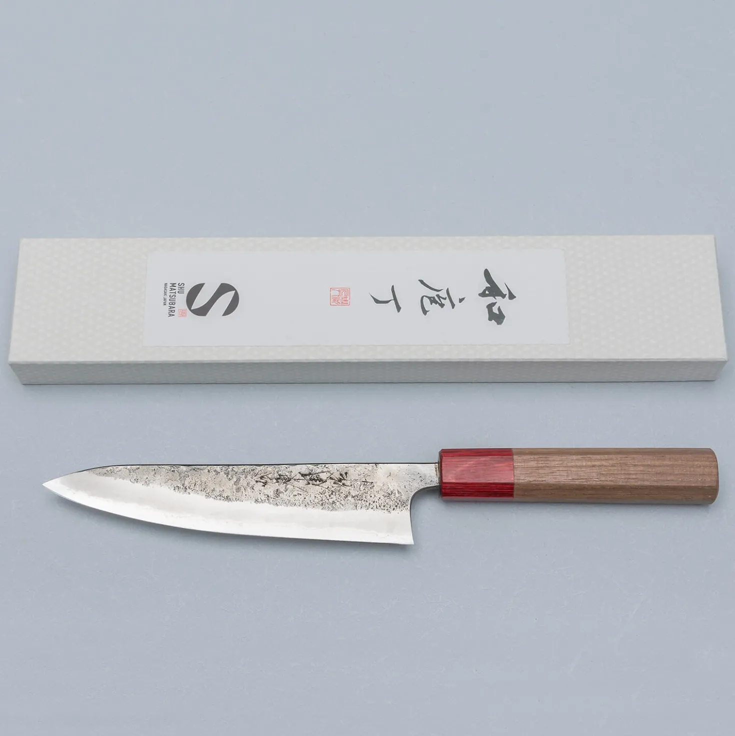 Matsubara Aogami #2 Nashiji Red Petty 15 cm