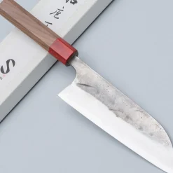 Matsubara Aogami #2 Nashiji Red Santoku 16.5 cm