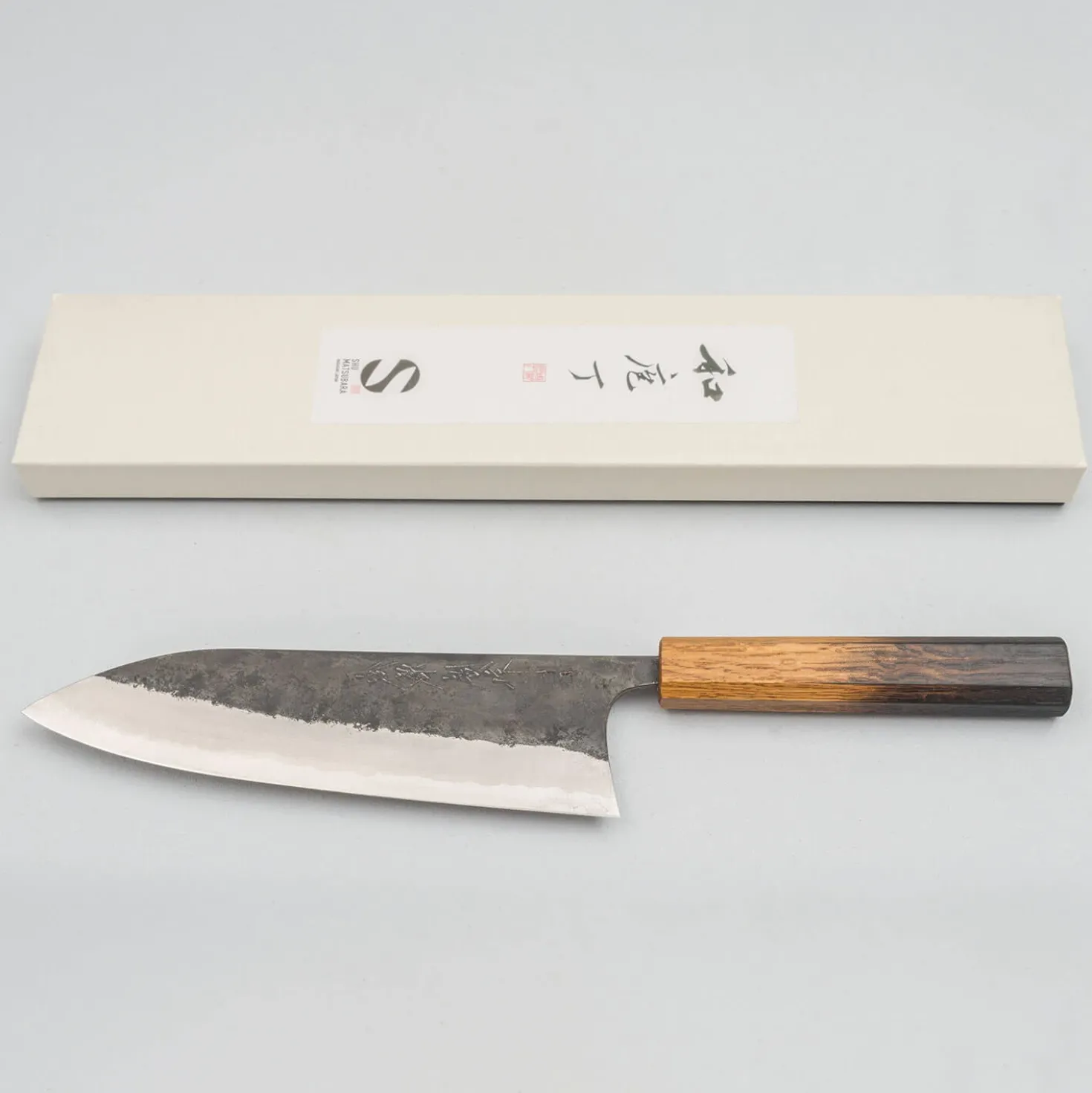 Matsubara Shirogami #2 Kurouchi Oak Gyuto 21 cm
